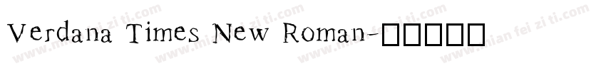 Verdana Times New Roman字体转换